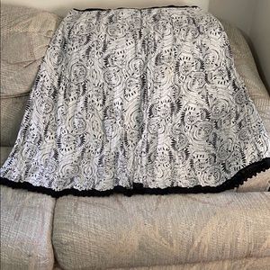 Black and white skirt